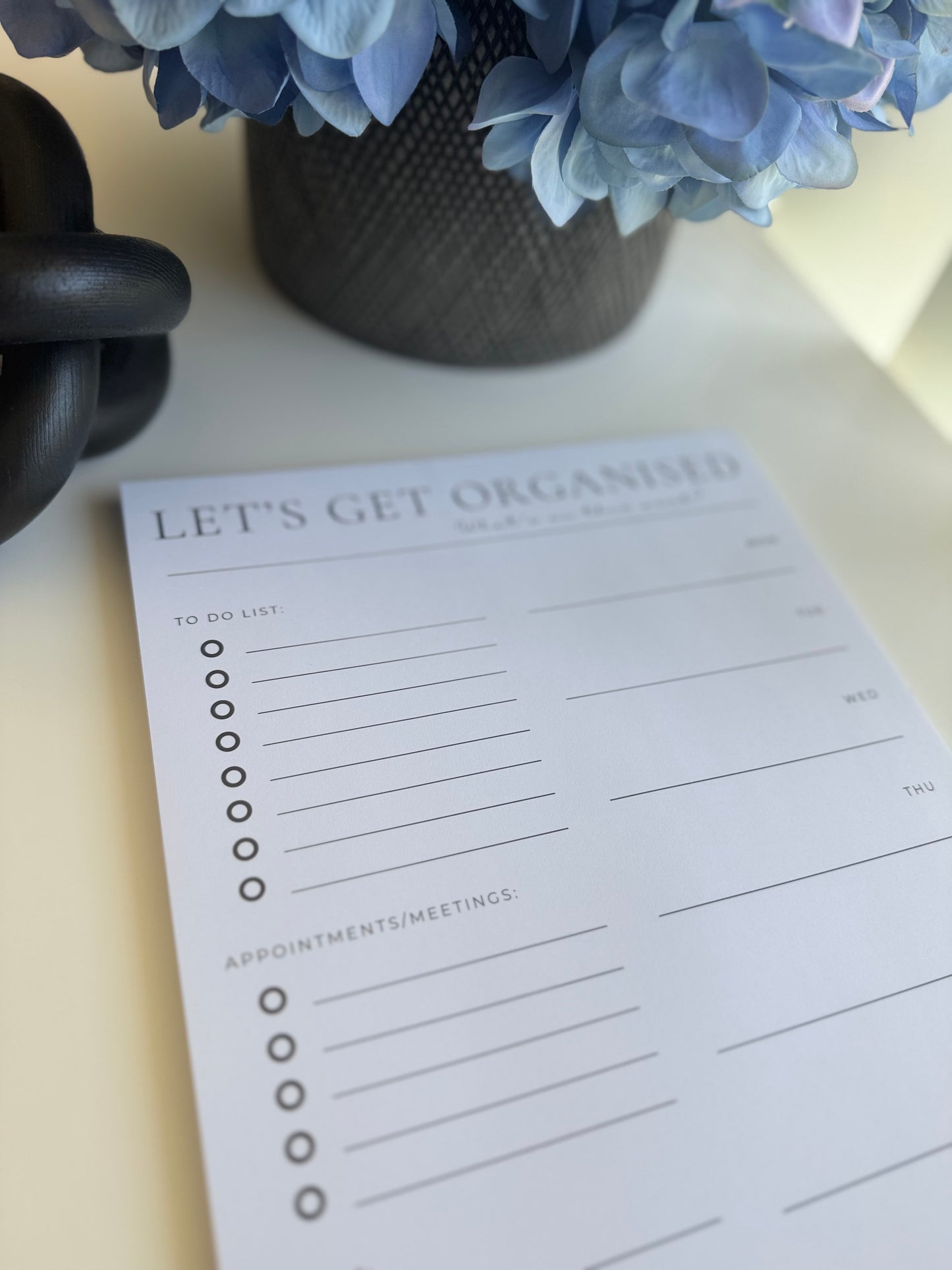 Let's Get Organised Planner
