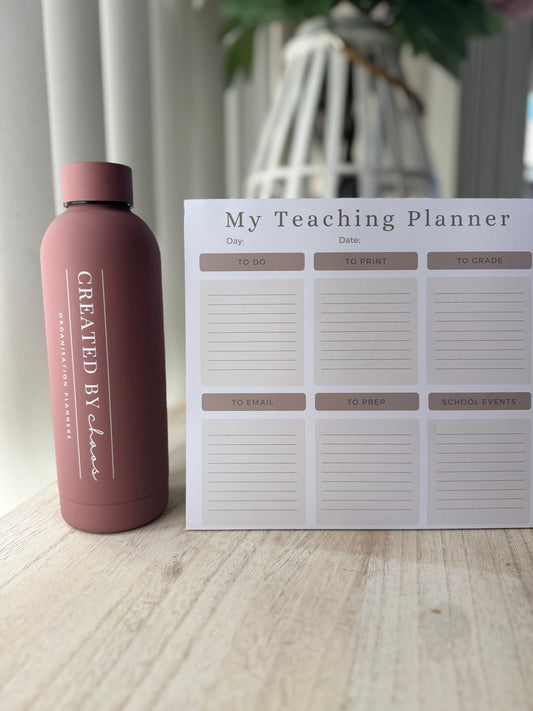 My Teaching Planner + Tumbler Bottle